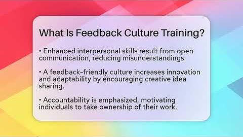 What Is Feedback Culture Training? - The Personal Growth Path