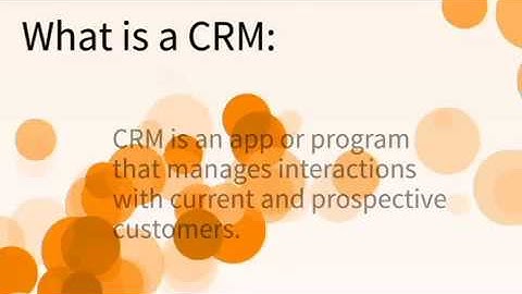 What is a CRM?