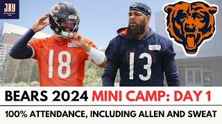 Bears MINI CAMP DAY 1 HIGHLIGHTS. Defense Dominates, Williams Learning Curve Continues