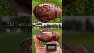 We challenged the E1 to replicate real sports gear in miniature size.  🏈