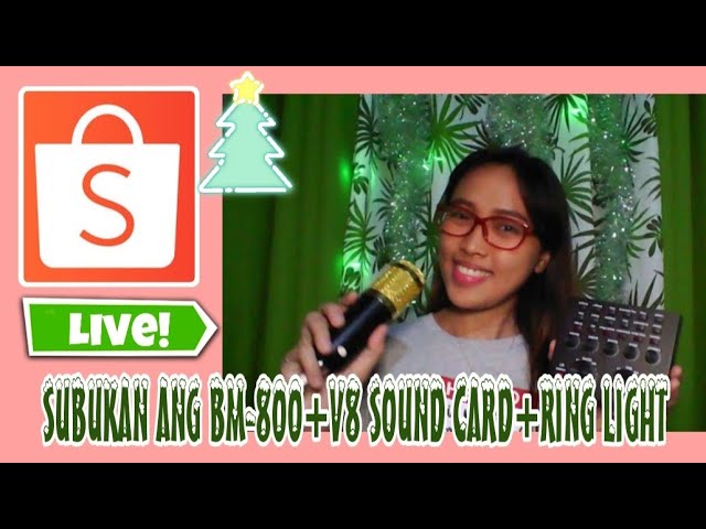 TRYING OUT BM-800 MICROPHONE CONDENSER & V8 SOUND CARD | Mrs. Amihan class=