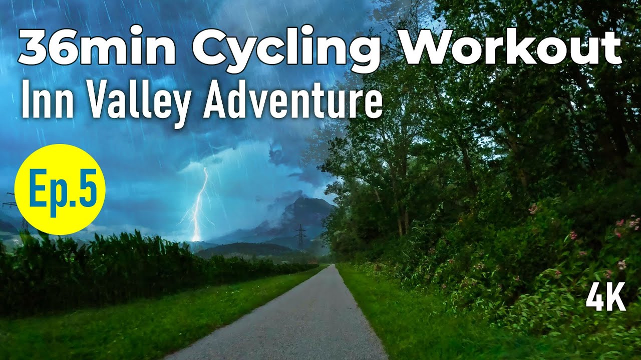 Racing Into the Storm! ⛈️ | Intense Cycling Challenge | 4K