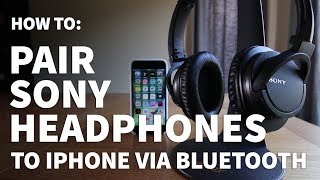 How To Pair Sony Headphones To Iphone Connect Sony Headphones To Iphone With Bluetooth Youtube