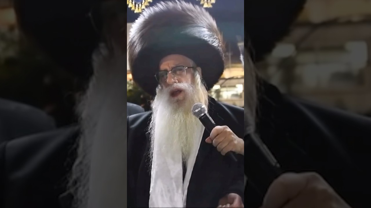 האדמו״ר מצאנז בסידור חופה וקידושין בחופת נכד גיסו