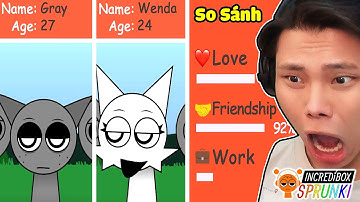 SO SÁNH MỨC ĐỘ TÌNH YÊU INCREDIBOX SPRUNKI SIÊU HÀI🤣💋👌JAYGRAY SUS CỰC MẠNH VÌ CÁC CẶP ĐÔI SPRUNKI