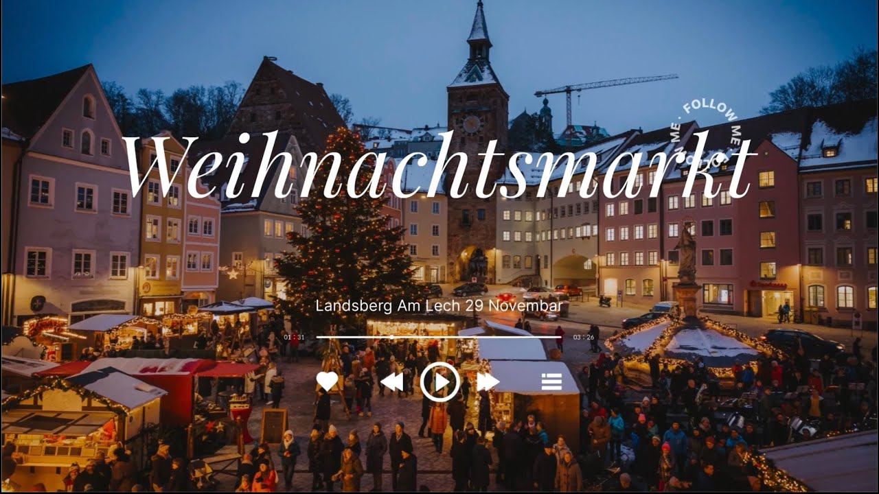 Weihnachtsmarkt in Landsberg am Lech Germany