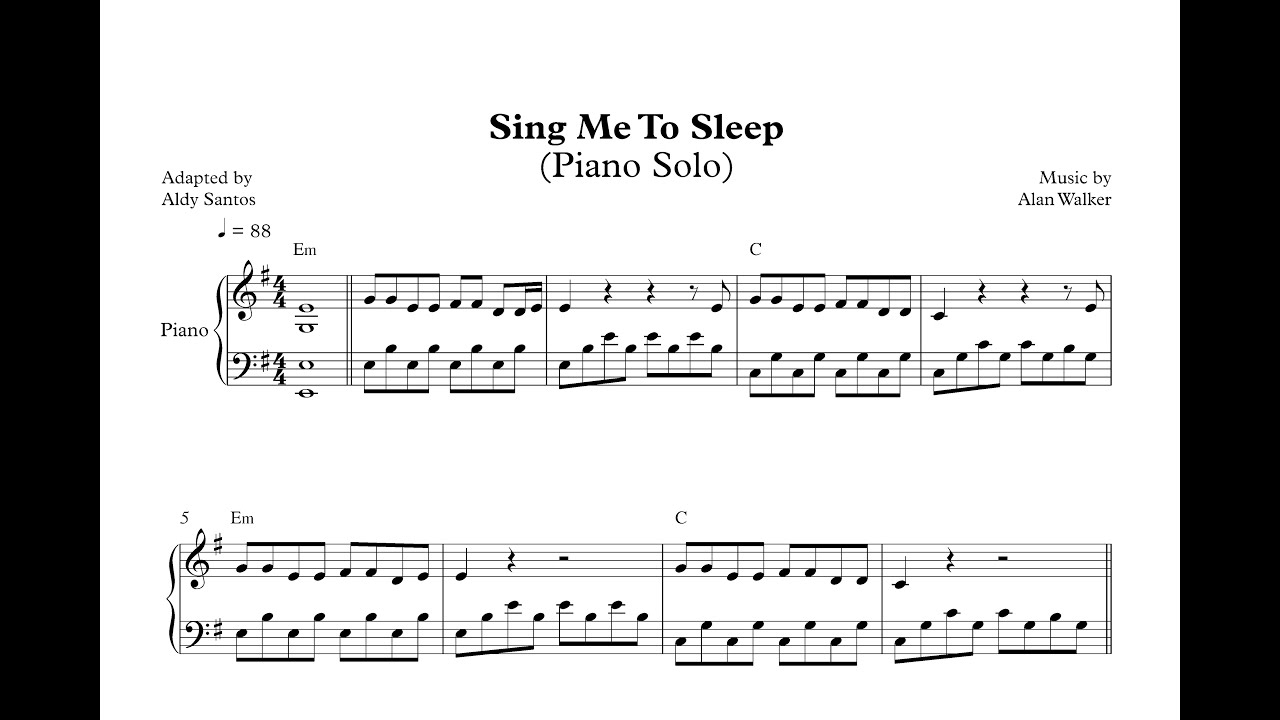 Фф sing. Sing me to Sleep фанфик импровизация. Alan Walker Sing me to Sleep Ноты. Синг ми ту слип.