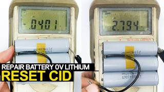 Fix Lithium battery cant charge only 0 voltage