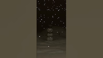ps1 style horror snowman in blender 3d #shorts