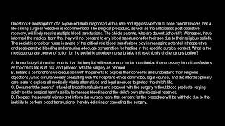 Pediatric Hematology Oncology Nurse  CPHON  Free Practice Test video