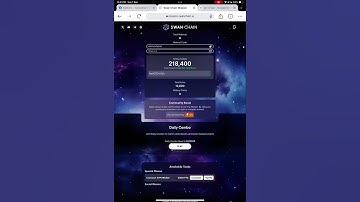 Swan Chain Daily Combo Today Code 1 September | Swan Chain Airdrop Latest Update #Swandailycombo