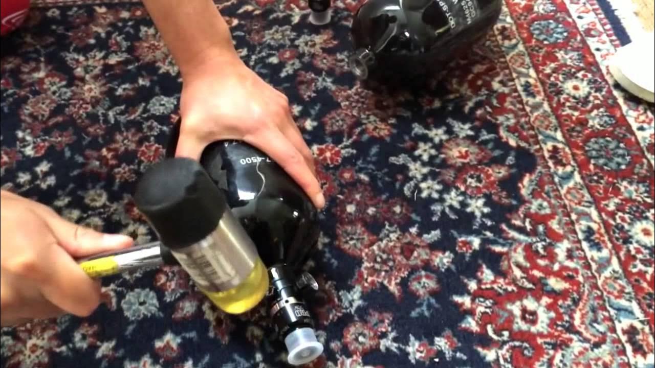 Quickly and easily remove a paintball tank regulator (HPA) YouTube