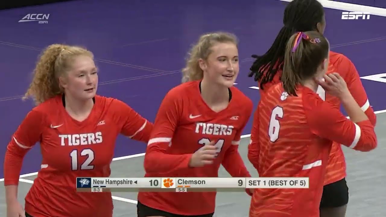 New Hampshire vs. Clemson Full Match Replay | 2026 ACC Volleyball