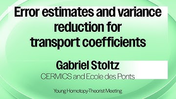 Error estimates and variance reduction for transport coefficients
