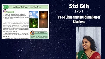 Std 6th EVS-1(Environmental Studies-1)  lesson no.14- Light and the Formation of Shadows.