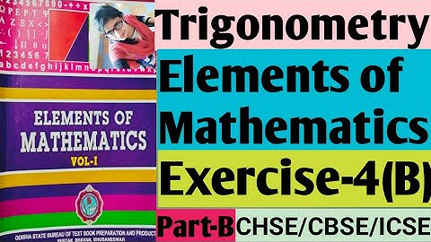 Trigonometry|Elements of Mathematics|Exercise 4(B)|Part-C|Online Mathematics Classes
