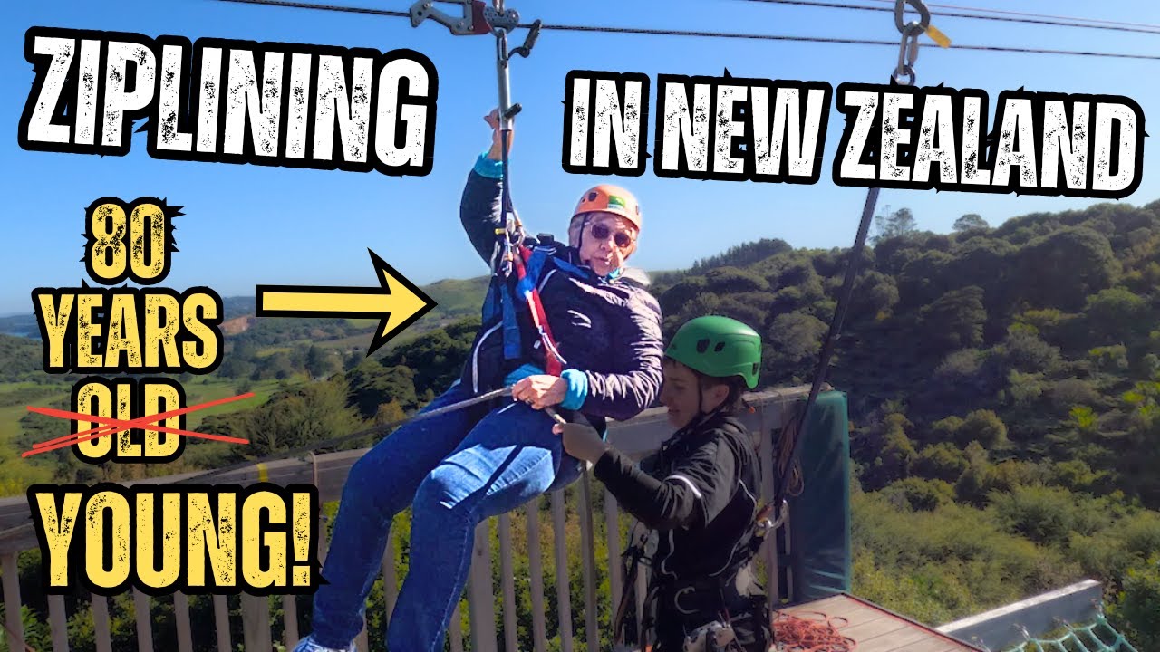 My 80-Year-Old Grandma Went Ziplining for the First Time! | Waiheke Island, New Zealand