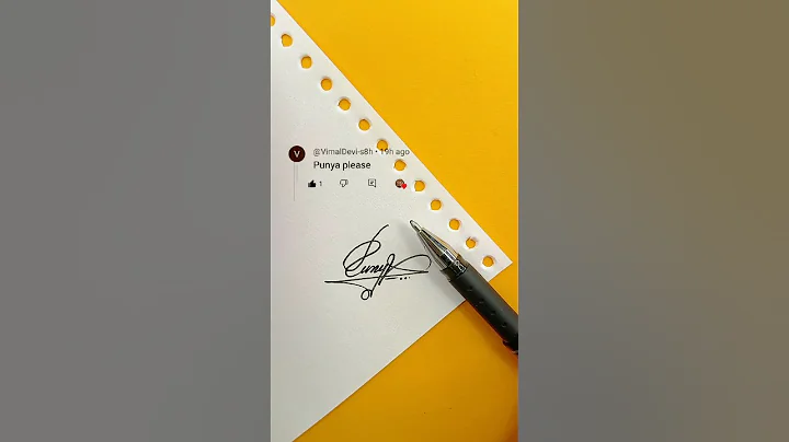 Punya Signature Design | How To Sign The Letter P #shorts