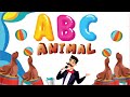 Abc animal alphabets song  abc zoo  learn abc song for toddlers  3 minutes