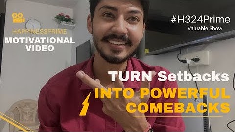 Turn Your Setbacks into Powerful Comebacks | Motivational video