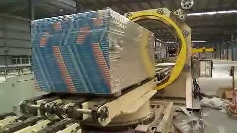 6 sided horizontal orbital stretch wrappper for Board packing