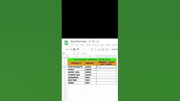 How to Calculate GST Amount in Excel #shorts #exceltutorial #excelformulas #calculation #calculate
