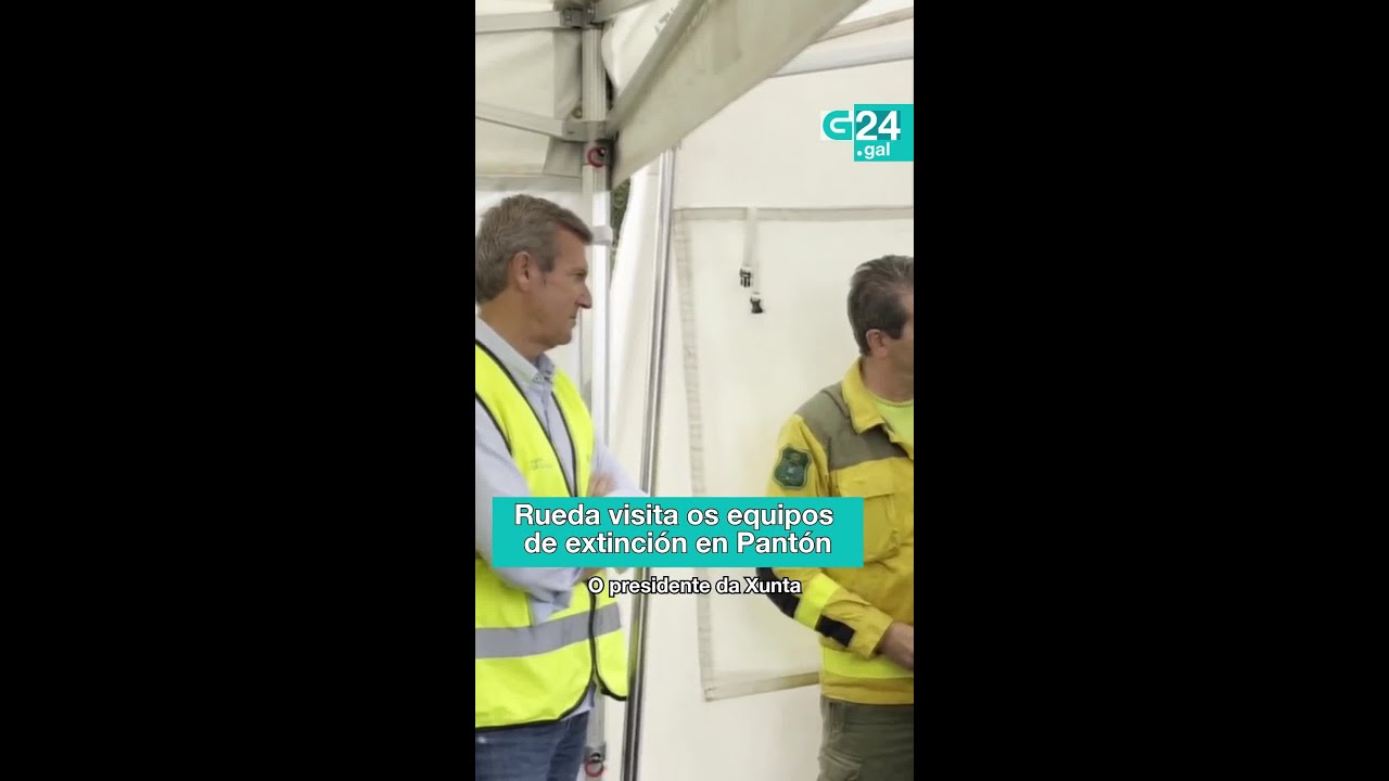 🔥 PANTÓN | O presidente da XUNTA visitou o posto de mando para supervisar os equipos de EXTINCIÓN