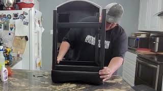 How to assemble bar stools - black bar stool set