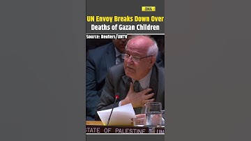 UN envoy breaks down in tears over death of children in Gaza #news #latestnews