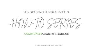 Researching a Foundation's Grant Making to Make Sure They Are a Good Fit For Your Organization.