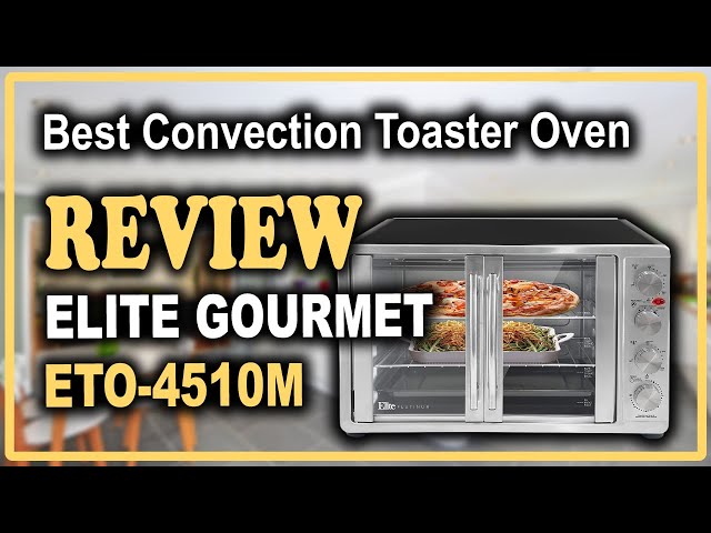 45L French Door Convection Toaster Oven Rotisserie