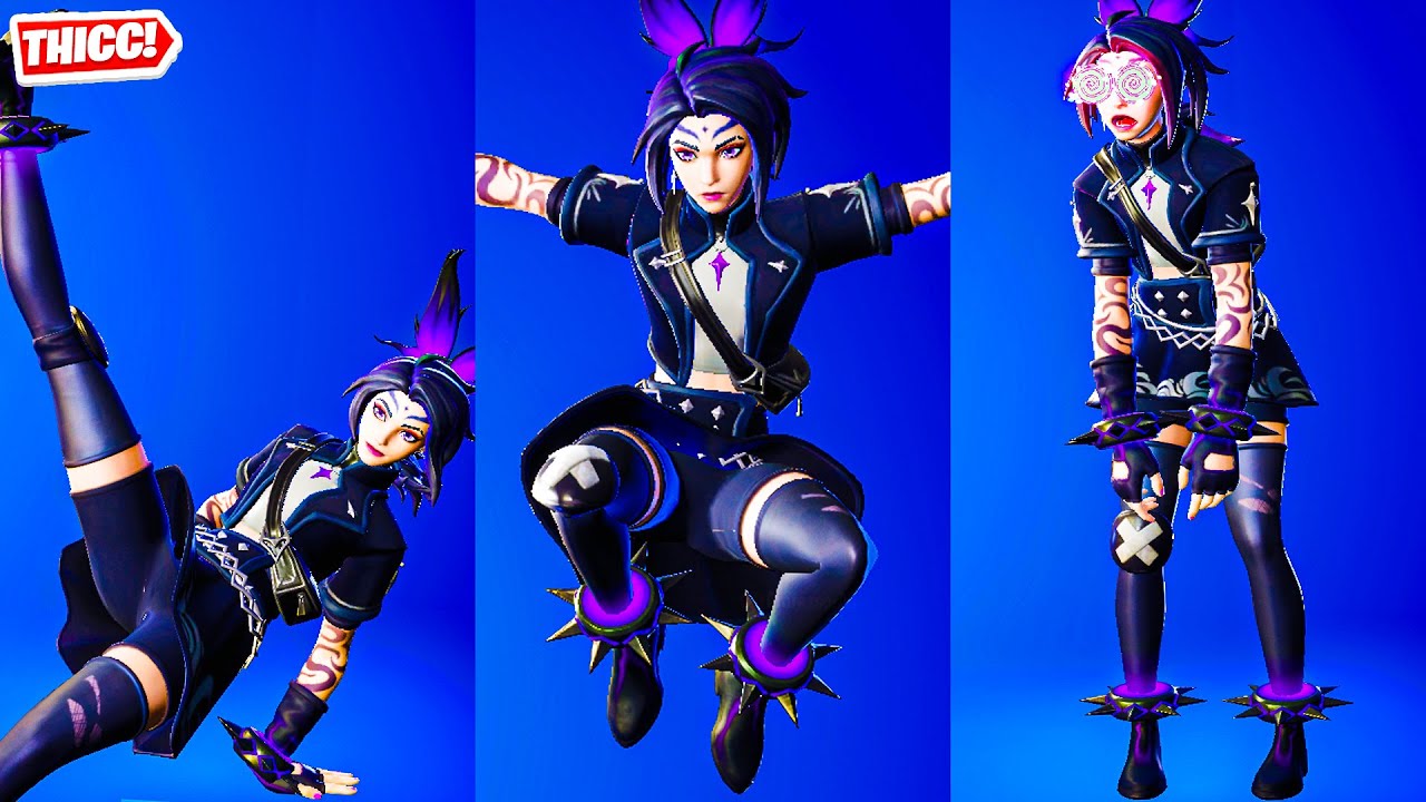 *New* Fortnite Vikora Skin Showcase Thicc 🍑😍 Top Tiktok Emotes & Best ...