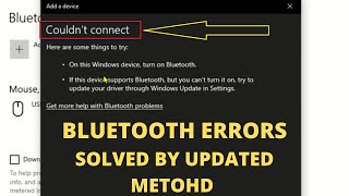 COULD NOT CONNECT error on windows 10/11 || Bluetooth on off button missing windows 10|11| 5 Fixes screenshot 2