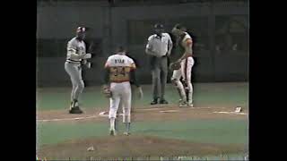 Pete Rose and Dave Parker vs Nolan Ryan 9/20/85