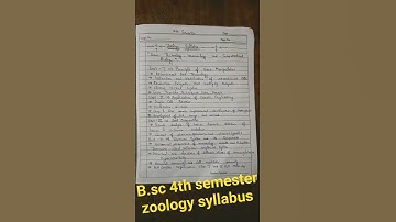 b.sc.4th semester zoology syllabus mjpru University #viralshort