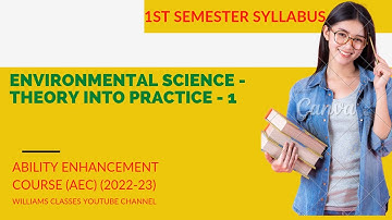 Environment science :theory into practice - 1 (AEC) compulsory Syllabus (1st semester 2022-23)