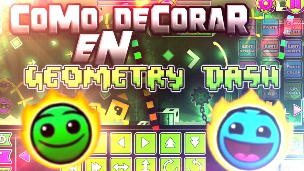 Como decorar en Geometry dash 2.11 / Obtén tu primer featured - YouTube