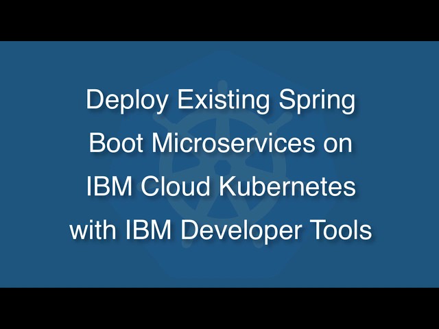 Deploy Spring Boot microservices on Kubernetes