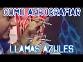 Como Aerografiar Llamas Azules