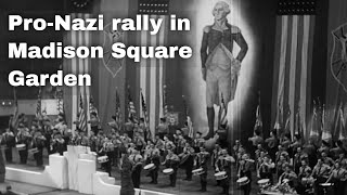 20th February 1939: Pro-Nazi rally held at Madison Square Garden in New York City