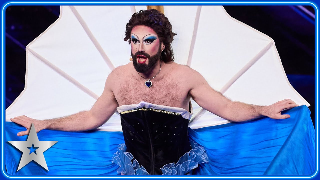 Шантааал исполняет «My Heart Will Go On» в костюме Титаника | Прослушивания | BGT 2024