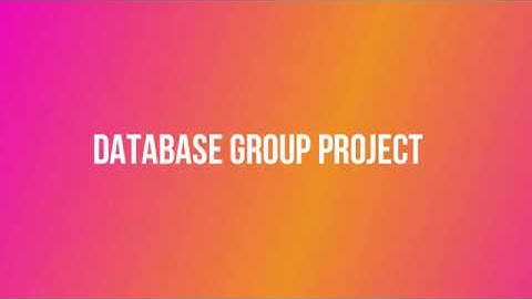DATABASE GROUP PROJECT (STID 3014 GROUP A)