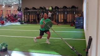 Landmine Step Press