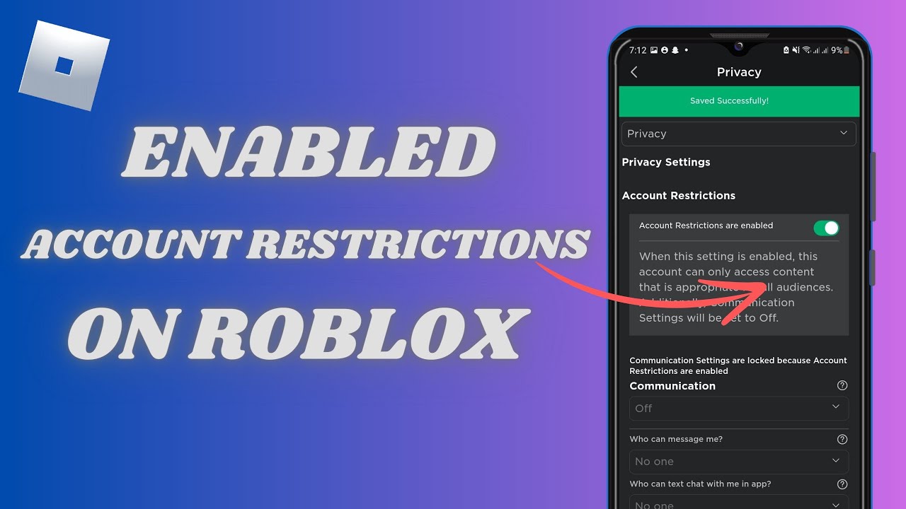 How To Enabled Accounts Restriction On Roblox YouTube 