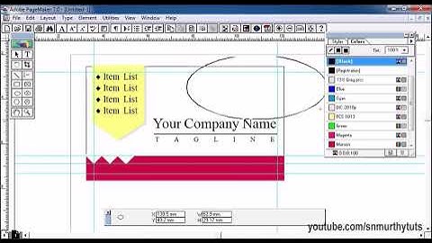 Pagemaker Tutorial in Telugu   Creating Visiting Card