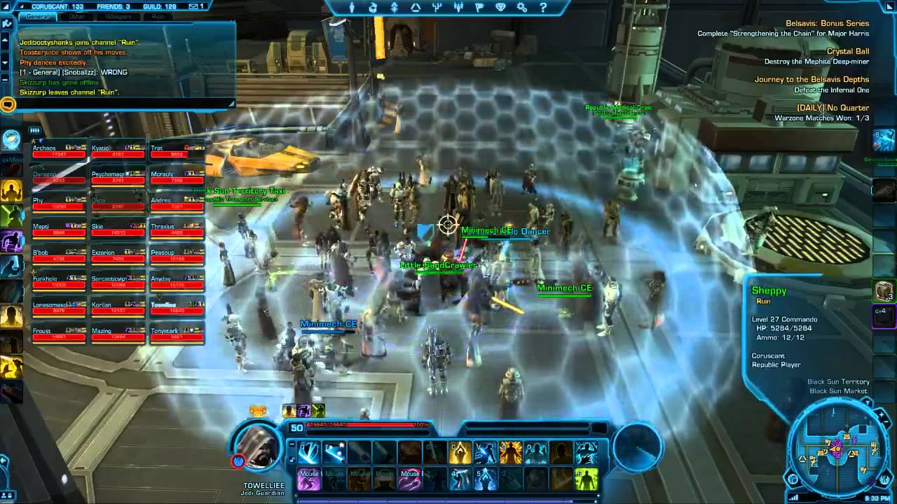 SWTOR Datacron Part 1 - Coruscant/Taris Locations