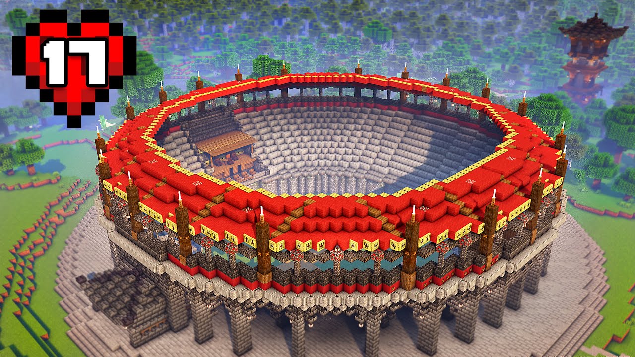 I Built An Arena In My Minecraft Hardcore World (#17)