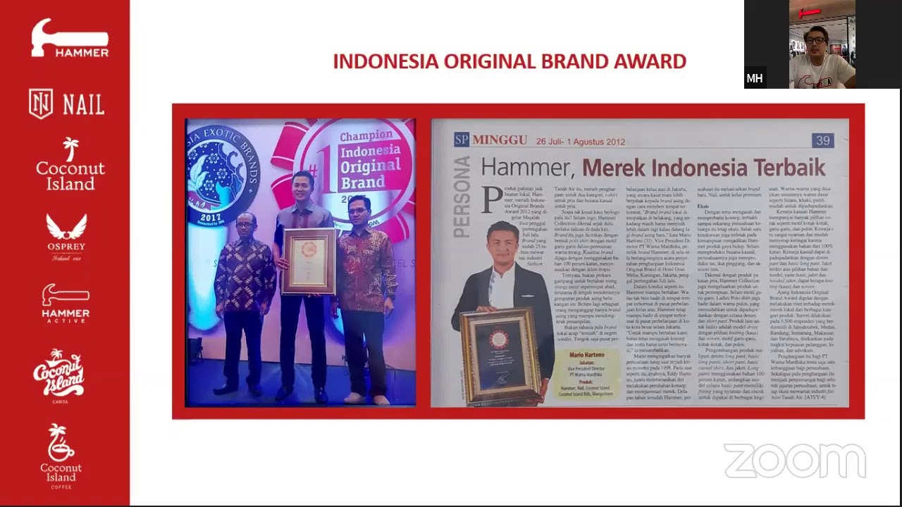 Success Story of Champion Indonesia Original Brand 2020 by SWA - FULL SHARING