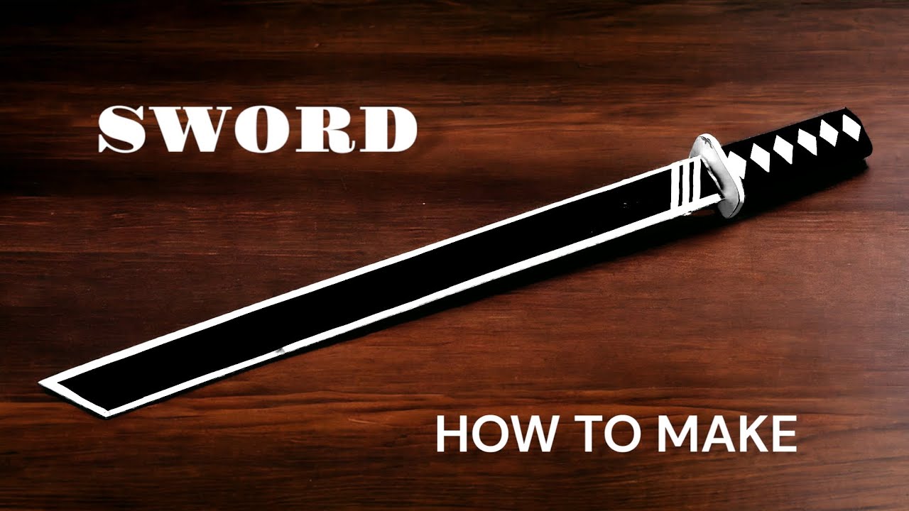 How To Make a Paper Ninja Sword How To Make Japanese Paper Katana