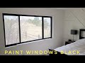 How To Paint Home Windows Black